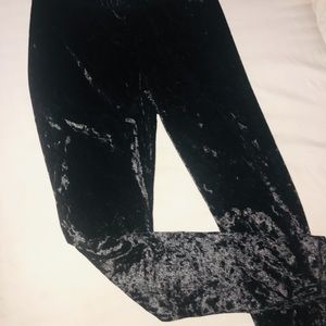 NWOT Crushed Velvet Leggings
